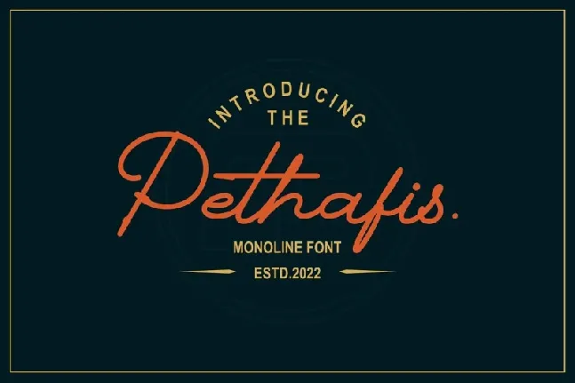 Pethafis font