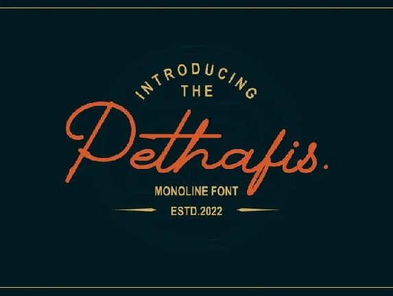 Pethafis font