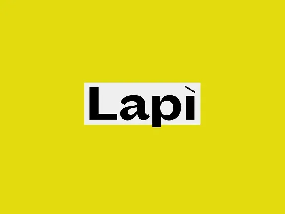 LapÃ¬ font