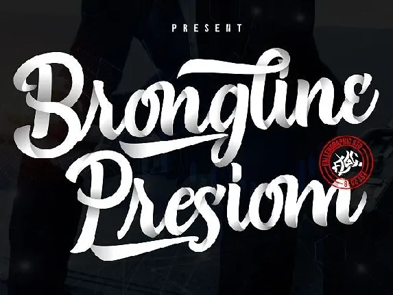 Brongline Presiom Script font