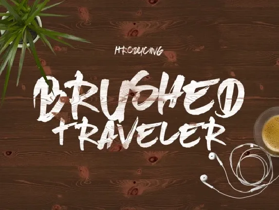 Brushed Traveler font