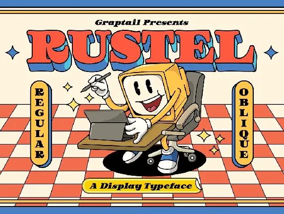 Rustel font