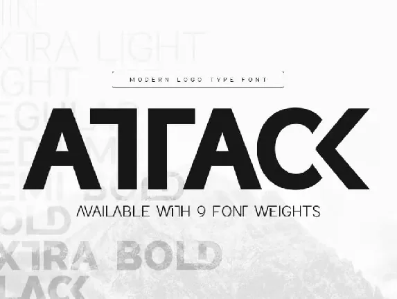 Attack font