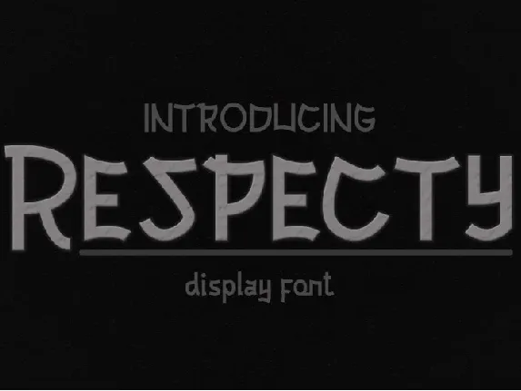 Respecty font