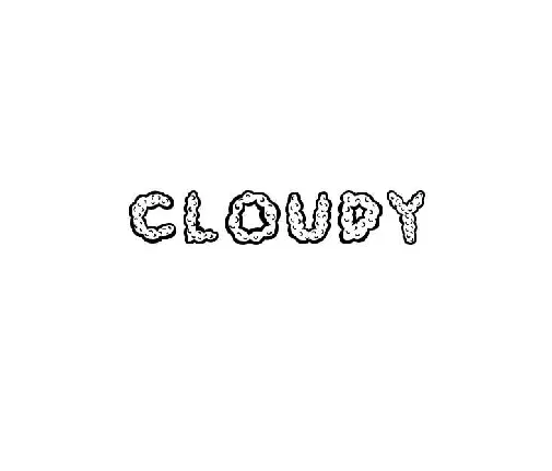 Cloudy Fancy font