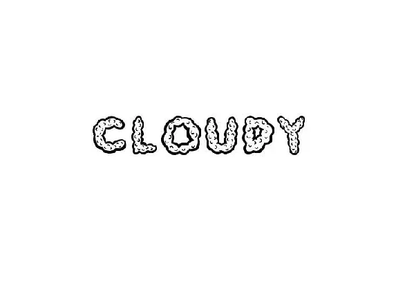 Cloudy Fancy font