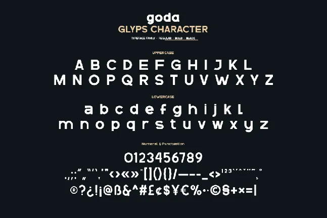 Goda font