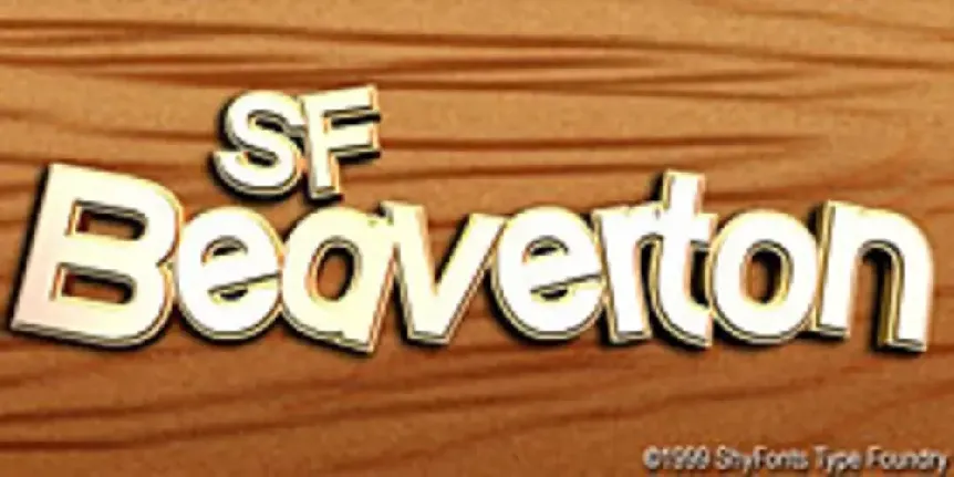 SF Beaverton font