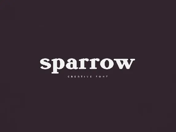 Sparrow font