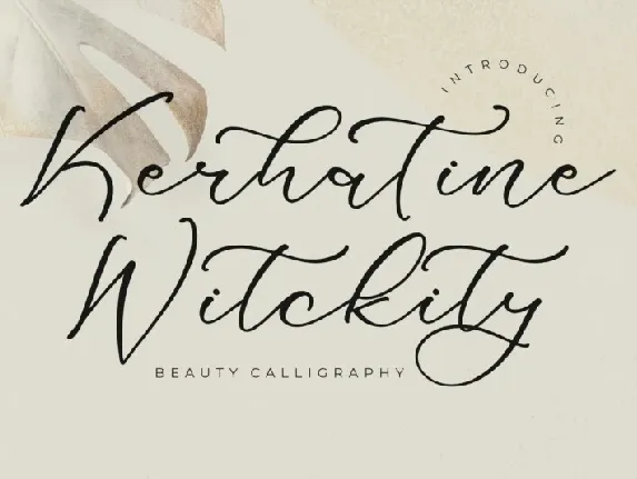 Kerhatine Witckity font