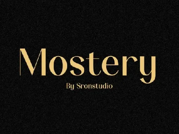 Mostery Sans Serif font