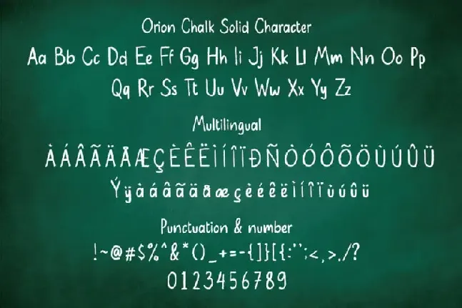 Orion Chalk Display font