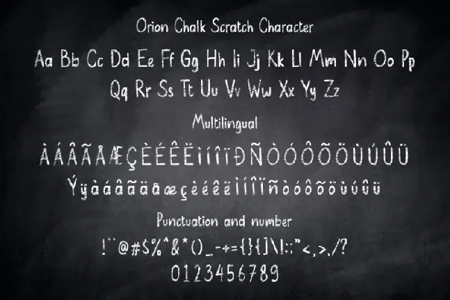 Orion Chalk Display font