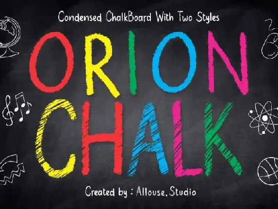 Orion Chalk Display font