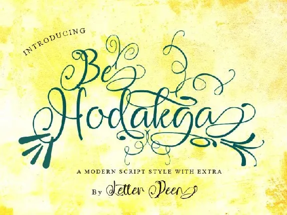 Be Hodakga Modern Script font