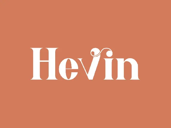 Hevin font