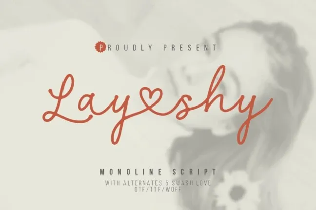 Layshy font