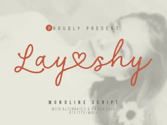 Layshy font