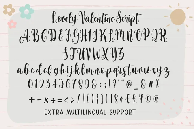 Lovely Valentina font