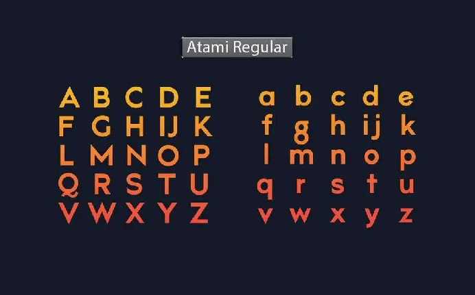 Atami font