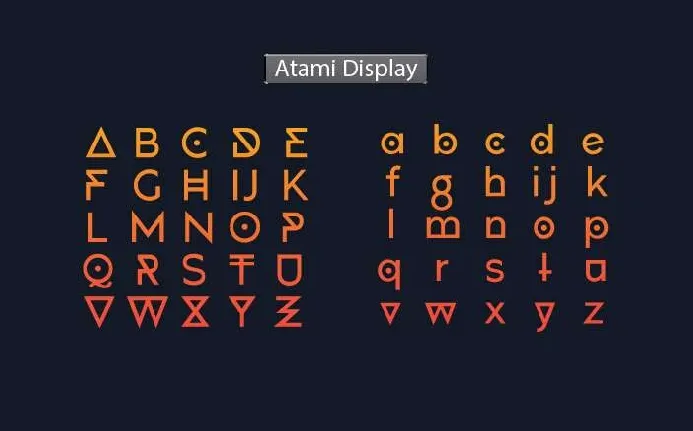 Atami font