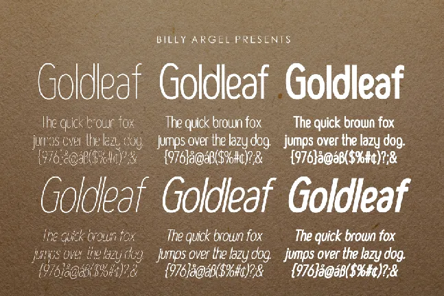 GOLDLEAF BOLD PERSONAL USE font