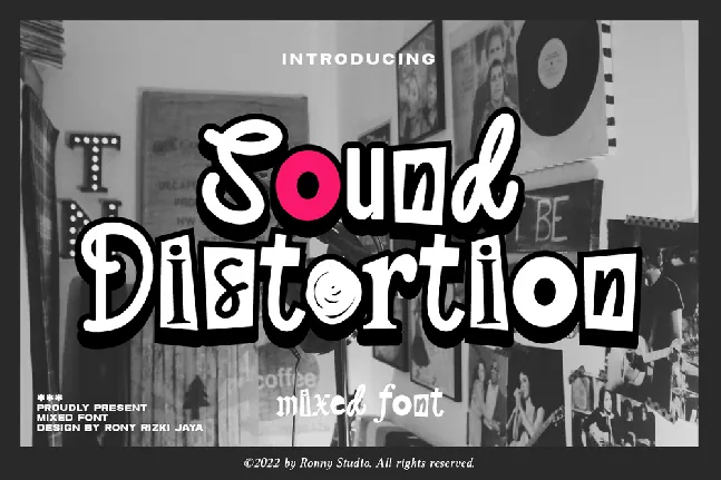 Sound Distortion font