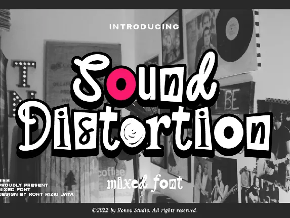 Sound Distortion font