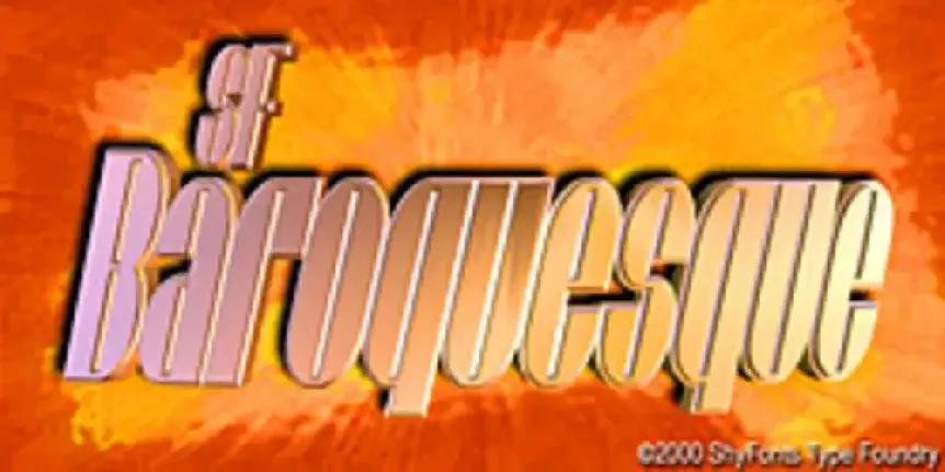 SF Baroquesque font