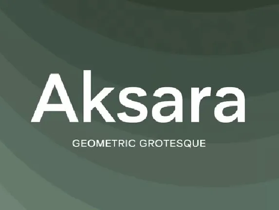 Aksara Family font