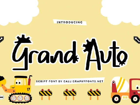 Grand Auto Display font