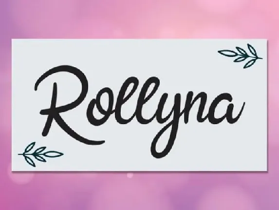 Rollyna Script font