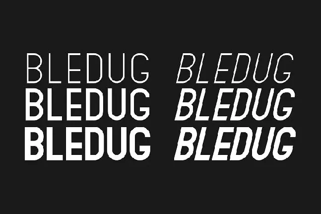 Bledug Family font