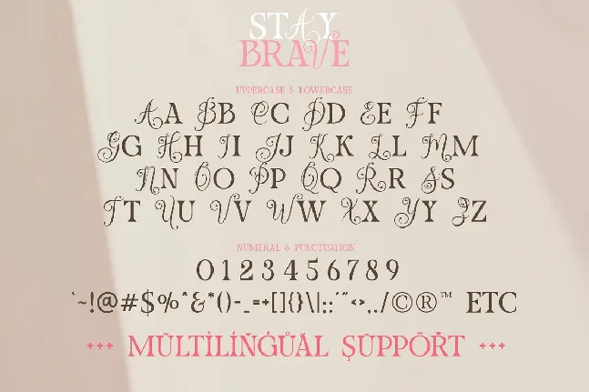 Stay Brave font