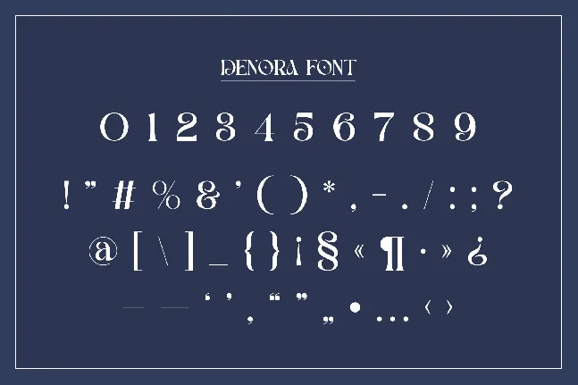 Denora font