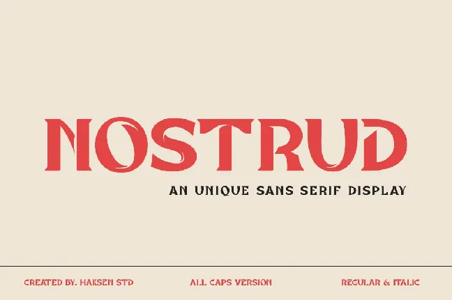 Nostrud font