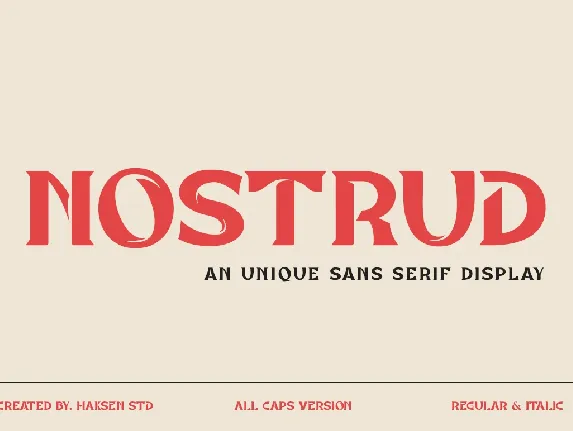 Nostrud font