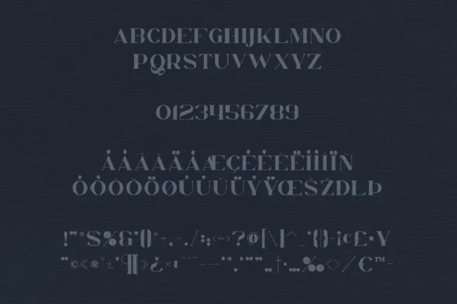 Orphic font