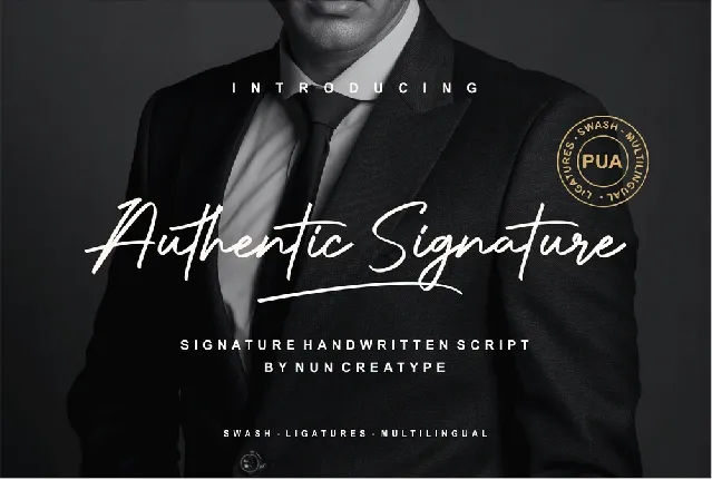 Authentic Signature font