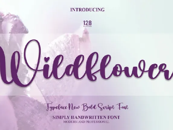 Wildflower Script font