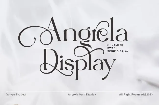 Angrela Display font