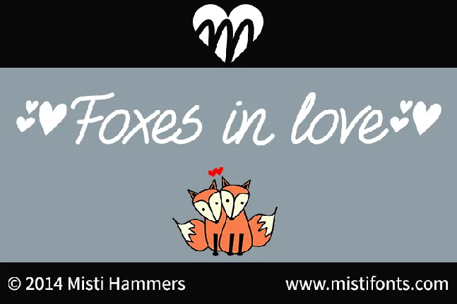 Foxes In Love font