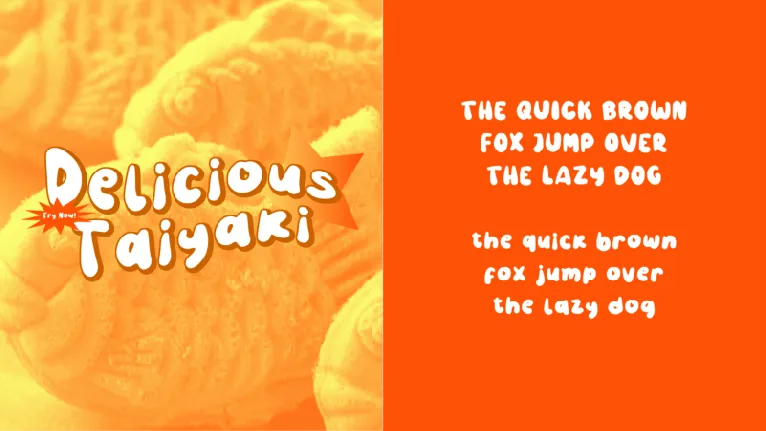 Taiyaki font