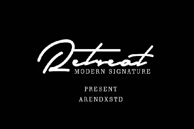 Retreat Signature font