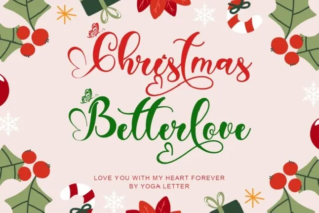 Christmas Betterlove font