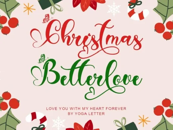 Christmas Betterlove font