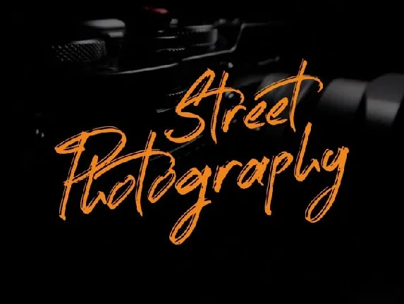 Street Photography Brush font