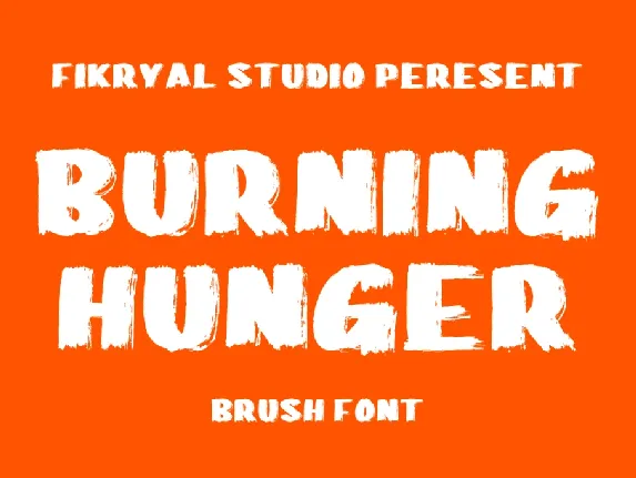 Burning Hunger font