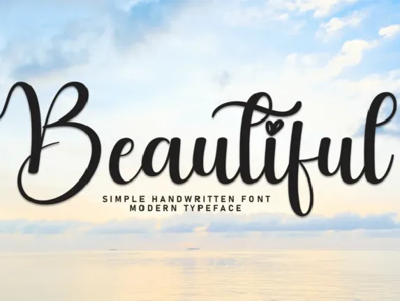 Beautiful Script font