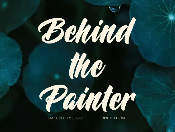 Behind the Painter font